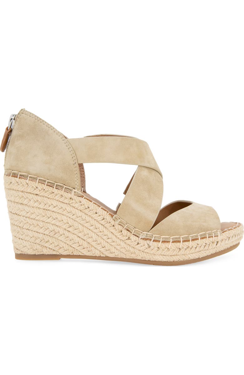 Gentle Souls Corinne Wedge Sandal, Alternate, color, Warm Sand Suede