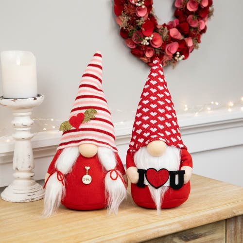 Northlight 12" "i Heart U" Valentine's Day Gnomes In Red