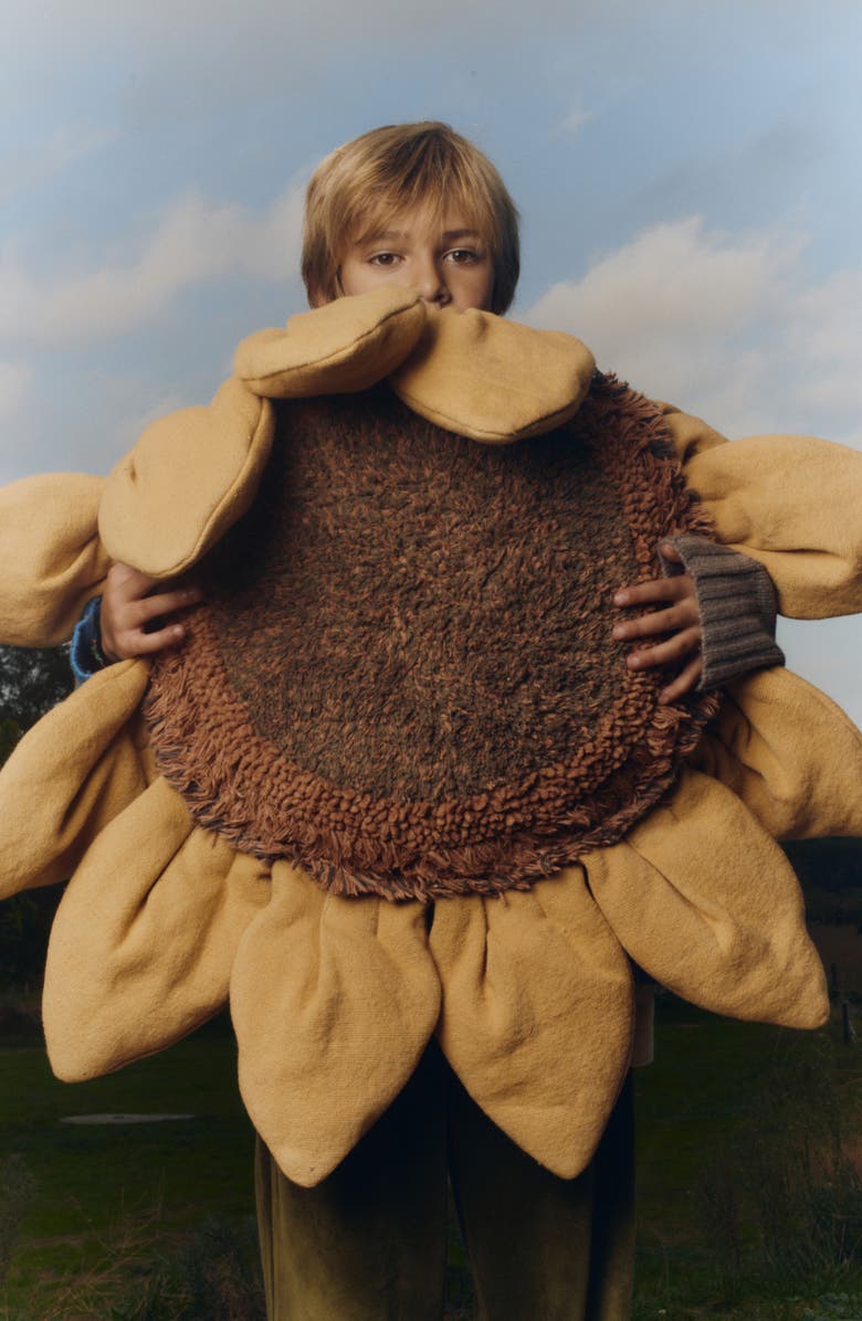 Lorena Canals Sunflower Cushion, Alternate, color, Chestnut