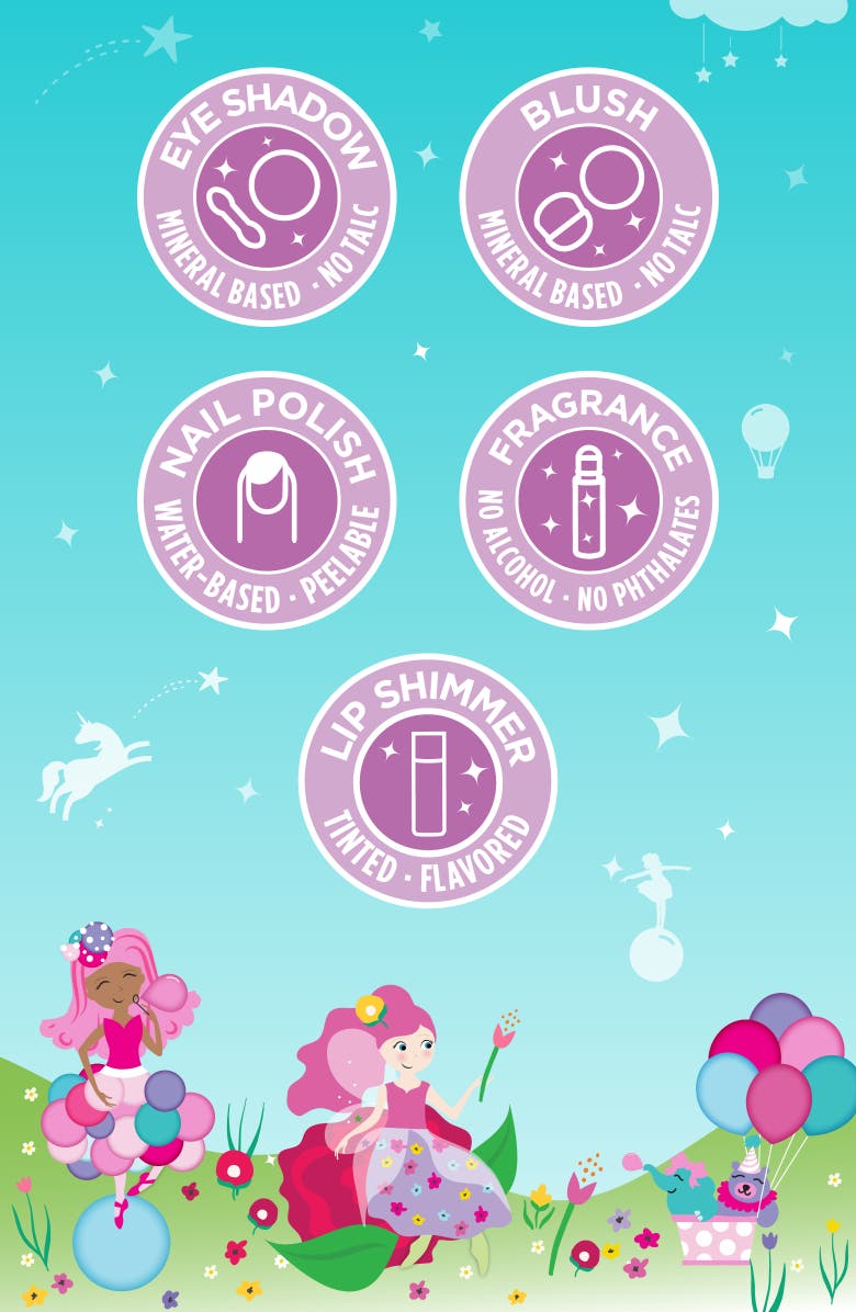 Klee Naturals Pink Bubble Fairy - Kids' Mineral Play Makeup Kit, Alternate, color, Multi