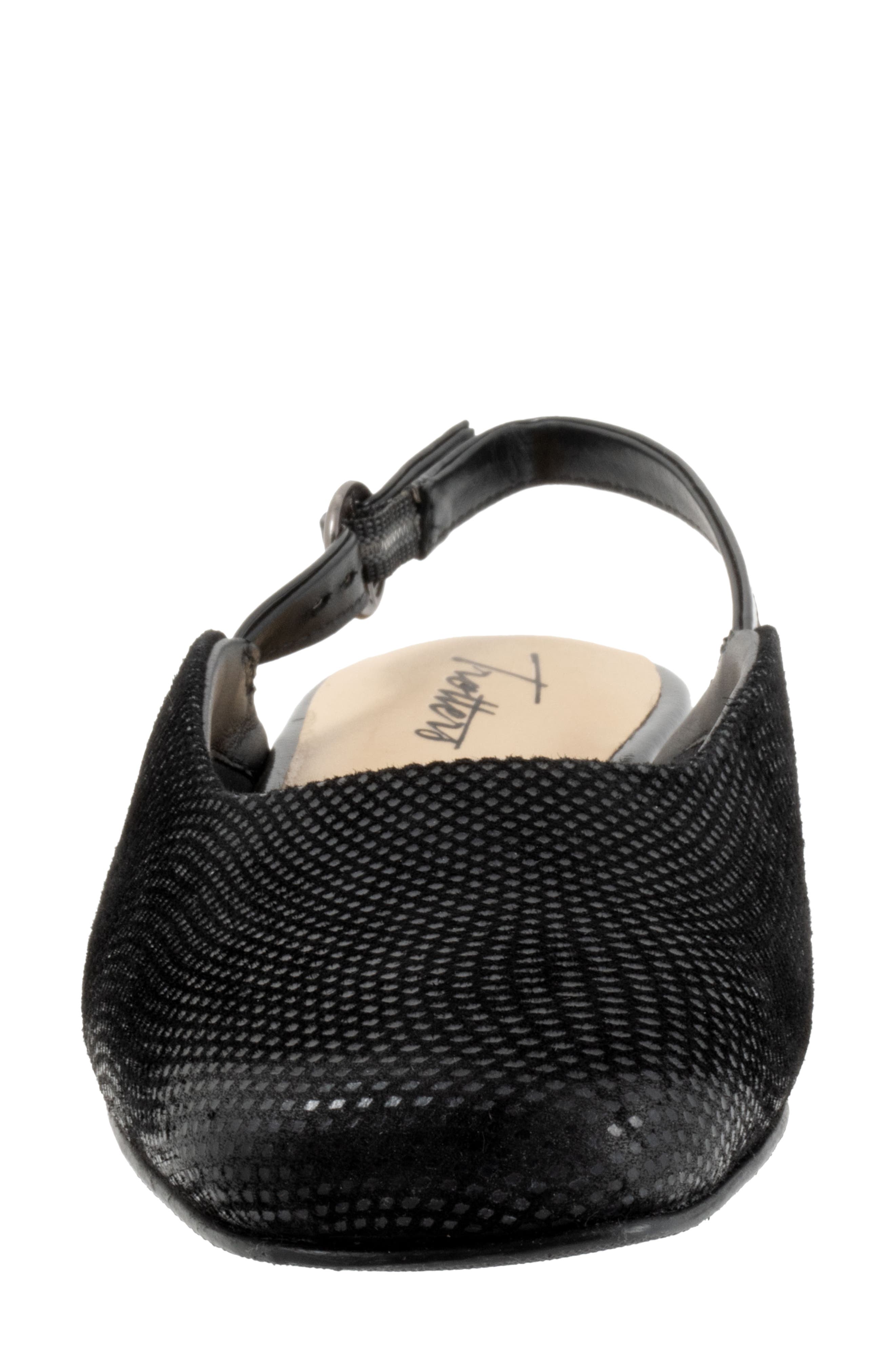 Trotters Holly Slingback Flat, Alternate, color, Blk Mini Dot