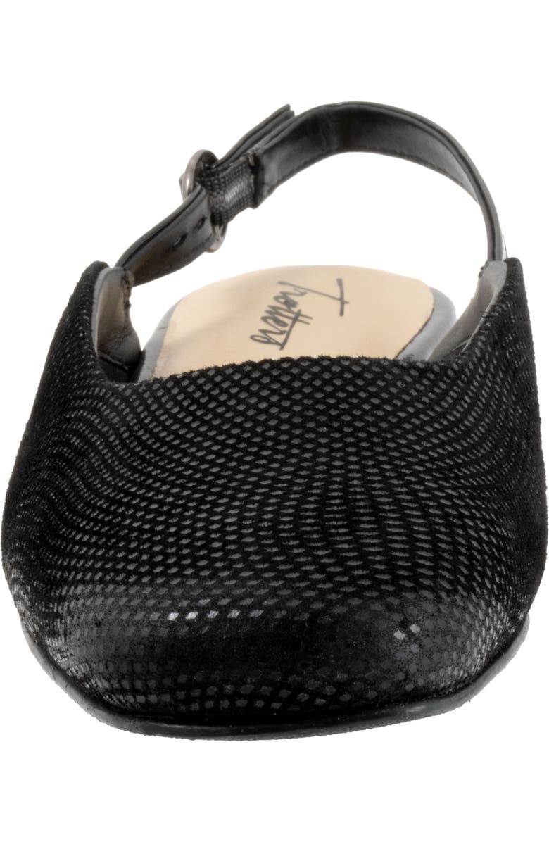 Trotters Holly Slingback Flat, Alternate, color, Blk Mini Dot