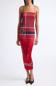 CONNER IVES Pleated Scarf Maxi Dress