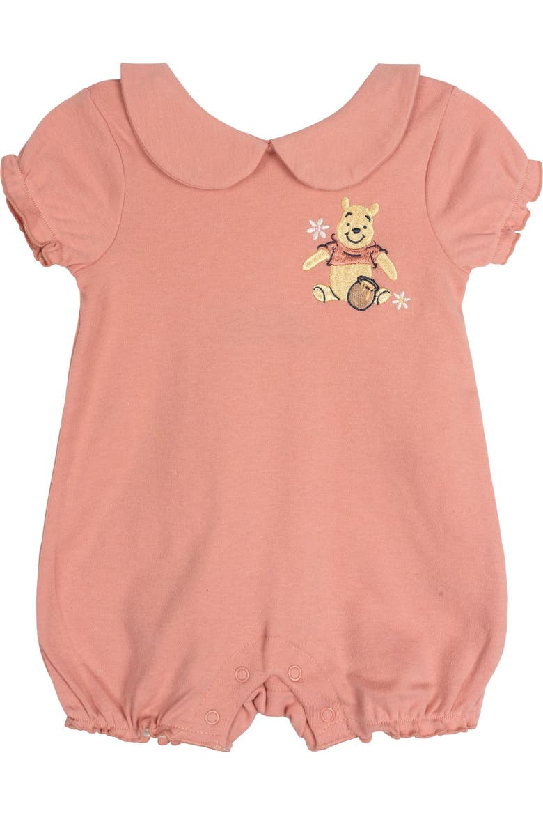 Winnie the Pooh 2-Pack One Piece Bubble Rompers, Alternate, color, Coral Ivory Pooh
