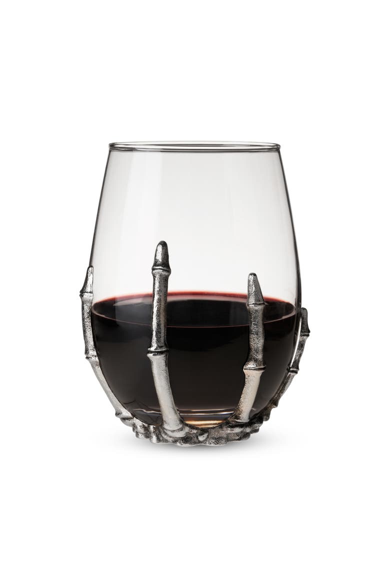 Skeleton Wine Glass, Main, color, Clear