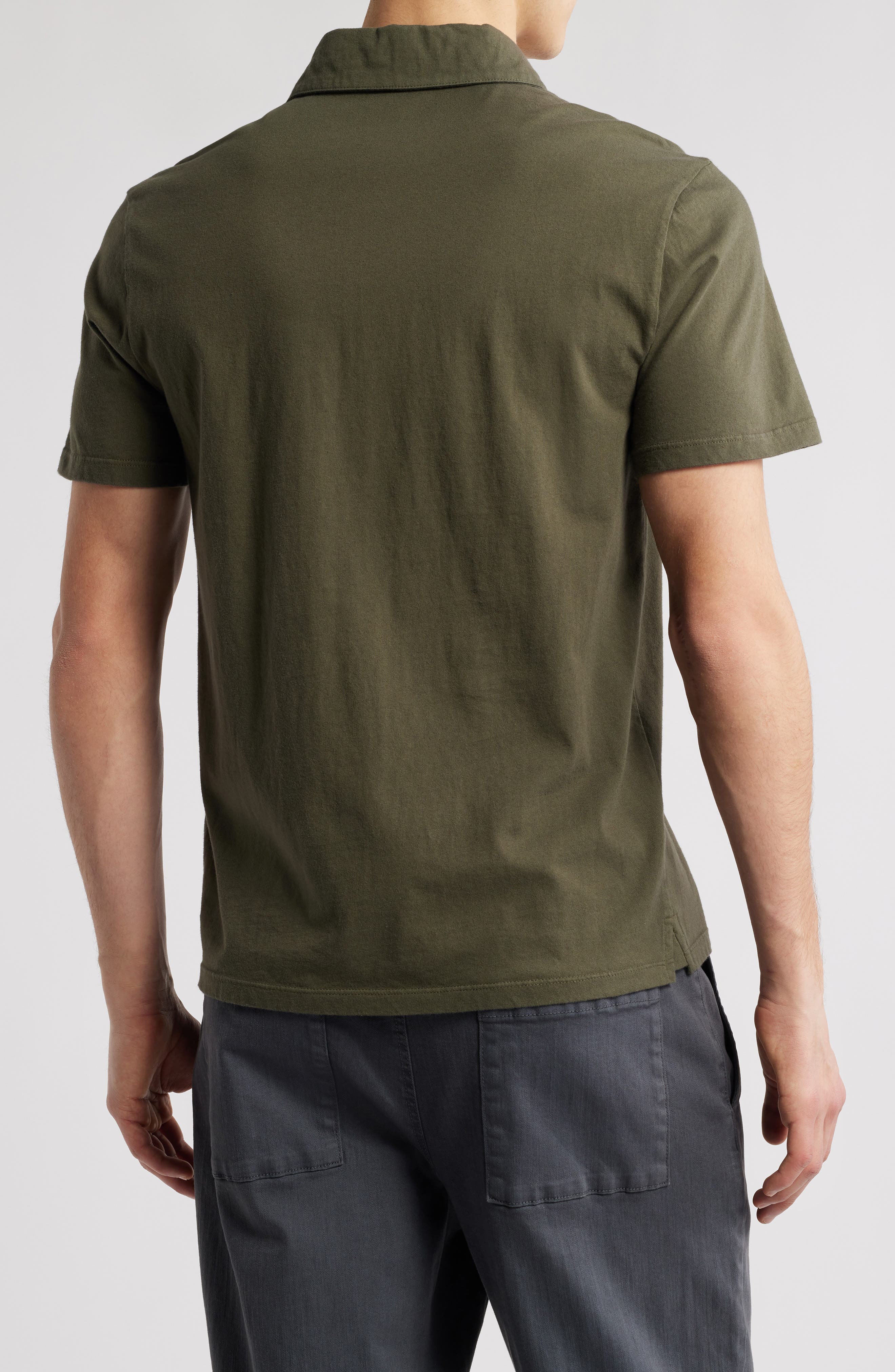 Regular Fit Garment Dyed Cotton Polo - image 4