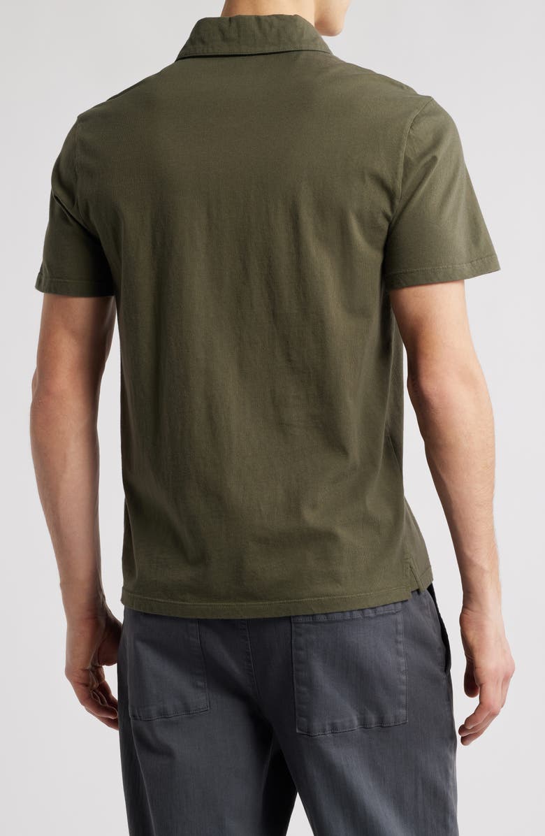 Vince Regular Fit Garment Dyed Cotton Polo, Alternate, color, Washed Olive Leaf