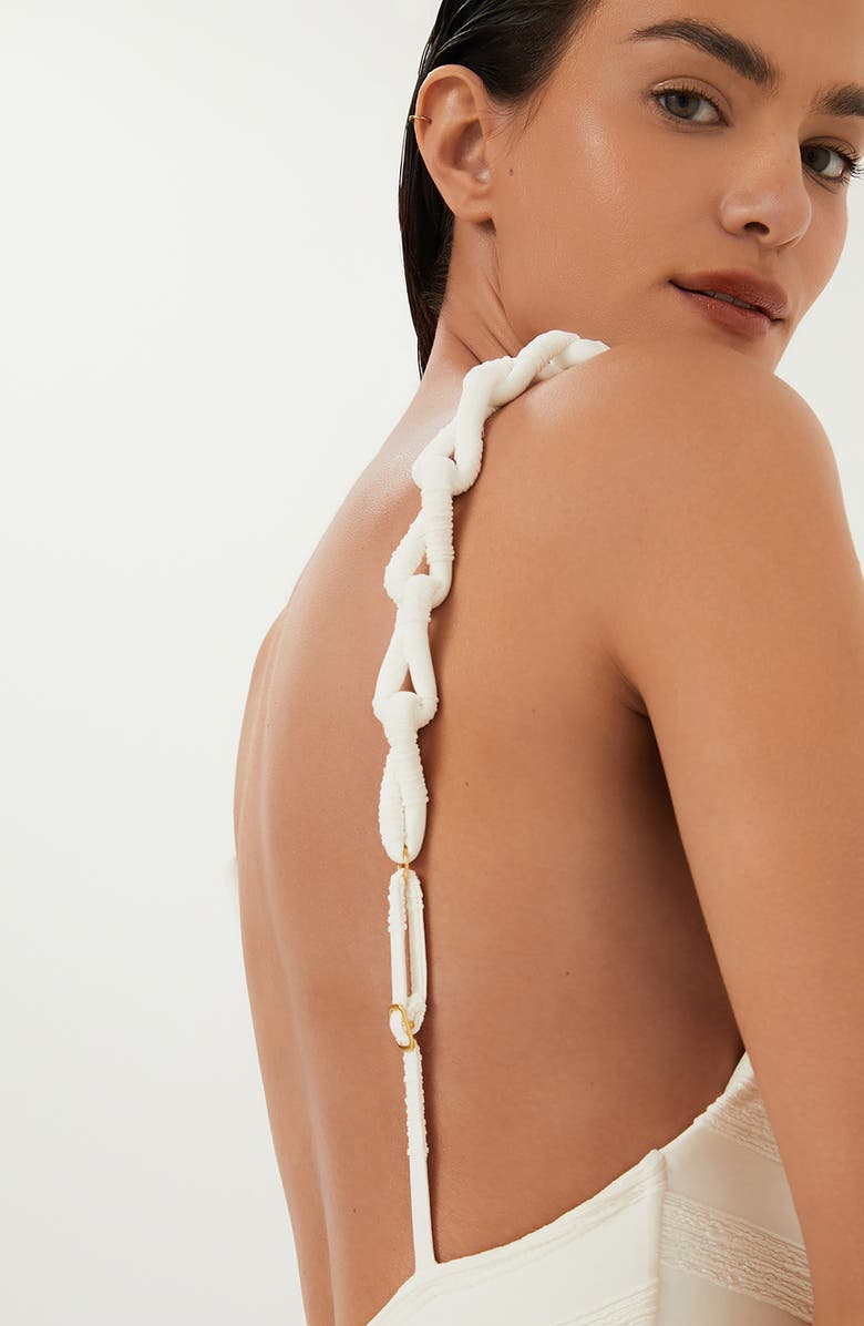 ViX Paula Hermanny Leanne One-Piece Swimsuit, Alternate, color, White