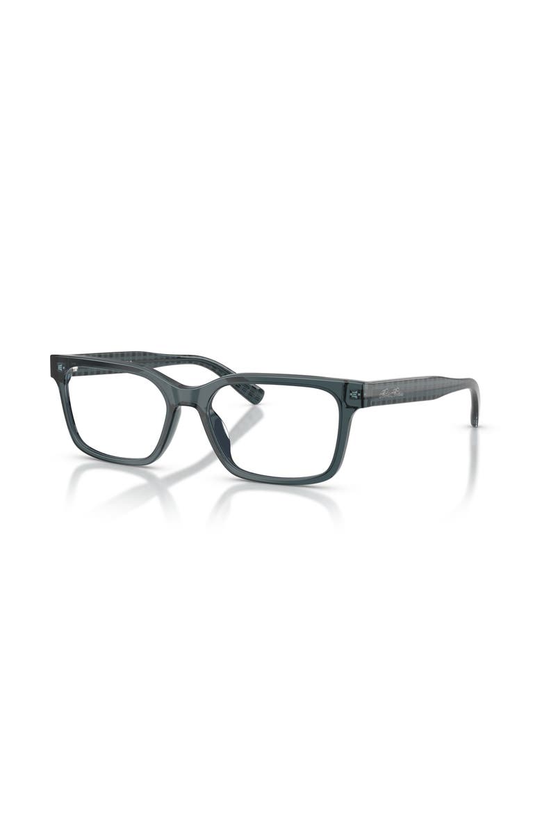 55mm Rectangle optical glasses, Main, color, Blue