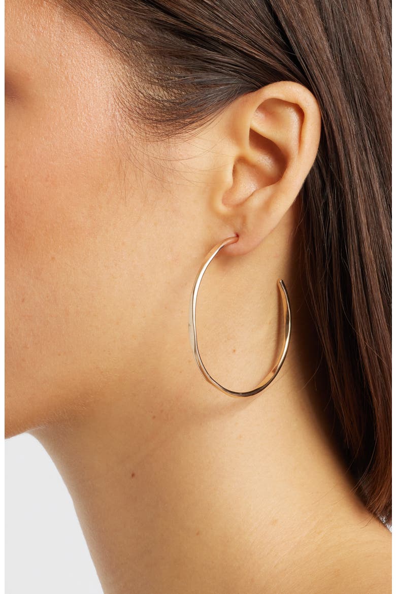 Medium Loom Hoop Earrings, Alternate, color, GOLD FILL