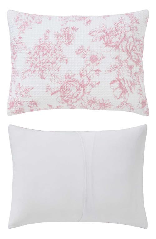 Laura Ashley Delphine Waffle Knit Comforter Set
