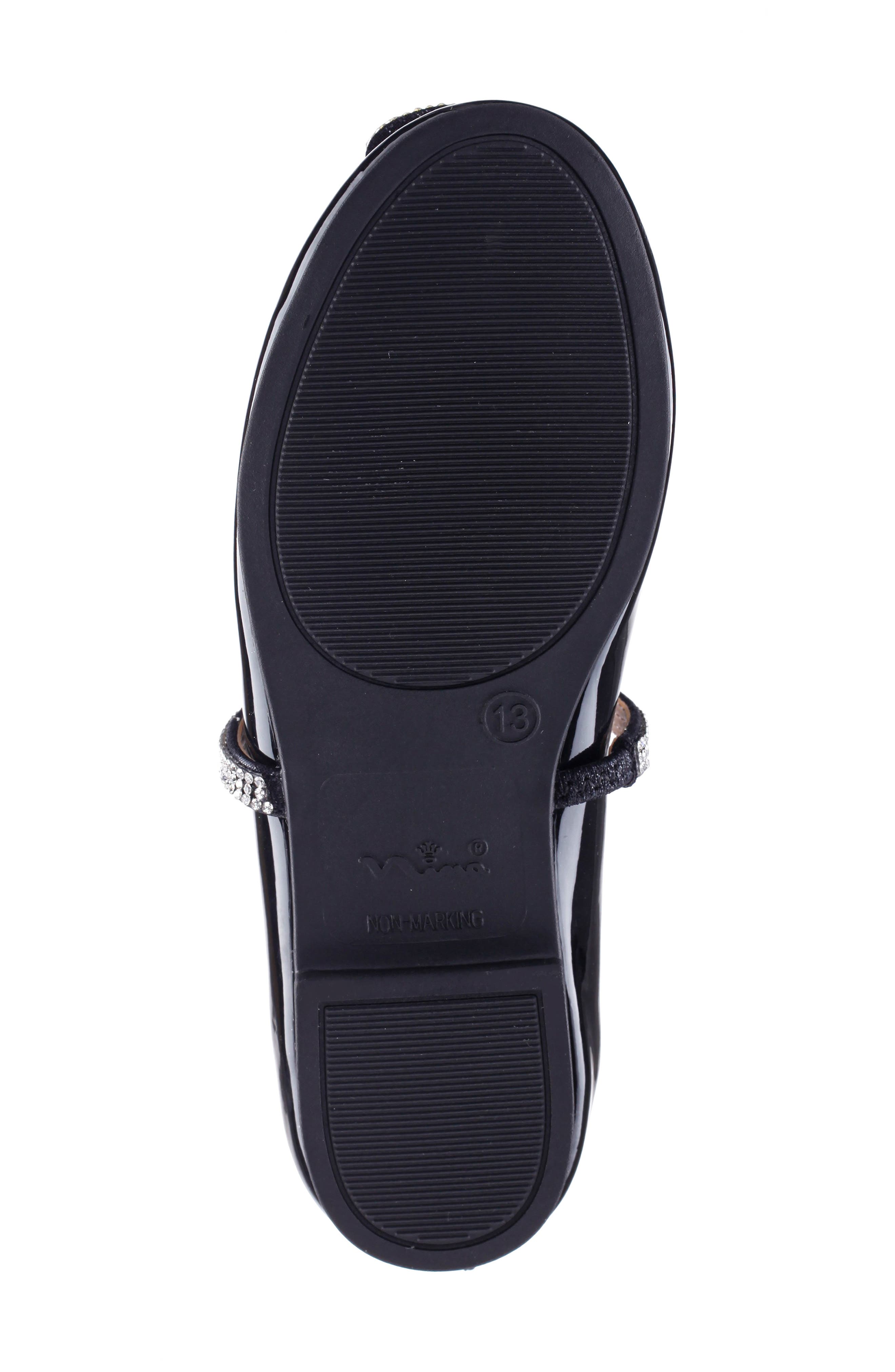 Nina Kids' Izzy Mary Jane Flat, Alternate, color, Black Patent