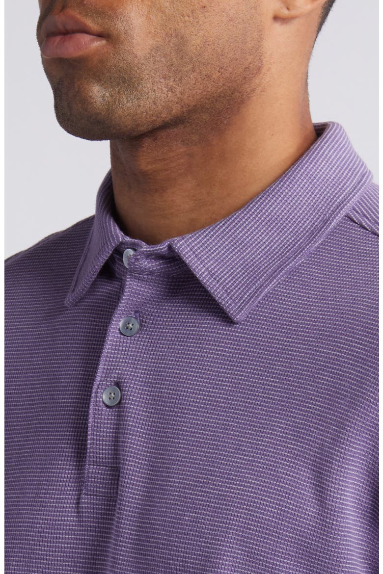 Cloverdale Waffle Knit Polo, Alternate, color, PURPLE