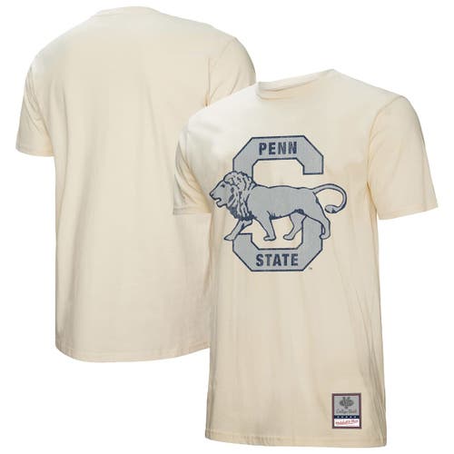 Mitchell & Ness Cream Penn State Nittany Lions Vintage Tone T-shirt