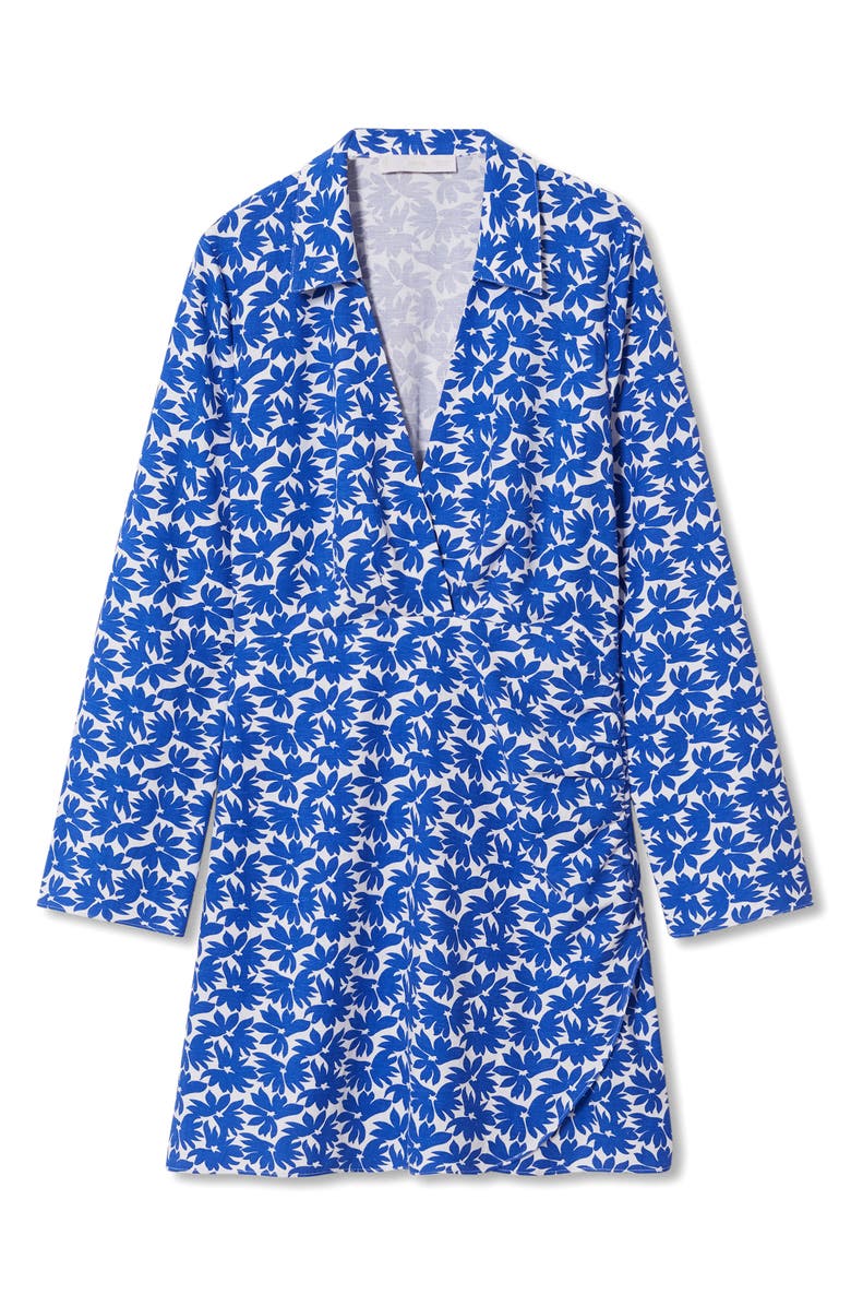 MANGO Floral Long Sleeve Minidress, Alternate, color,