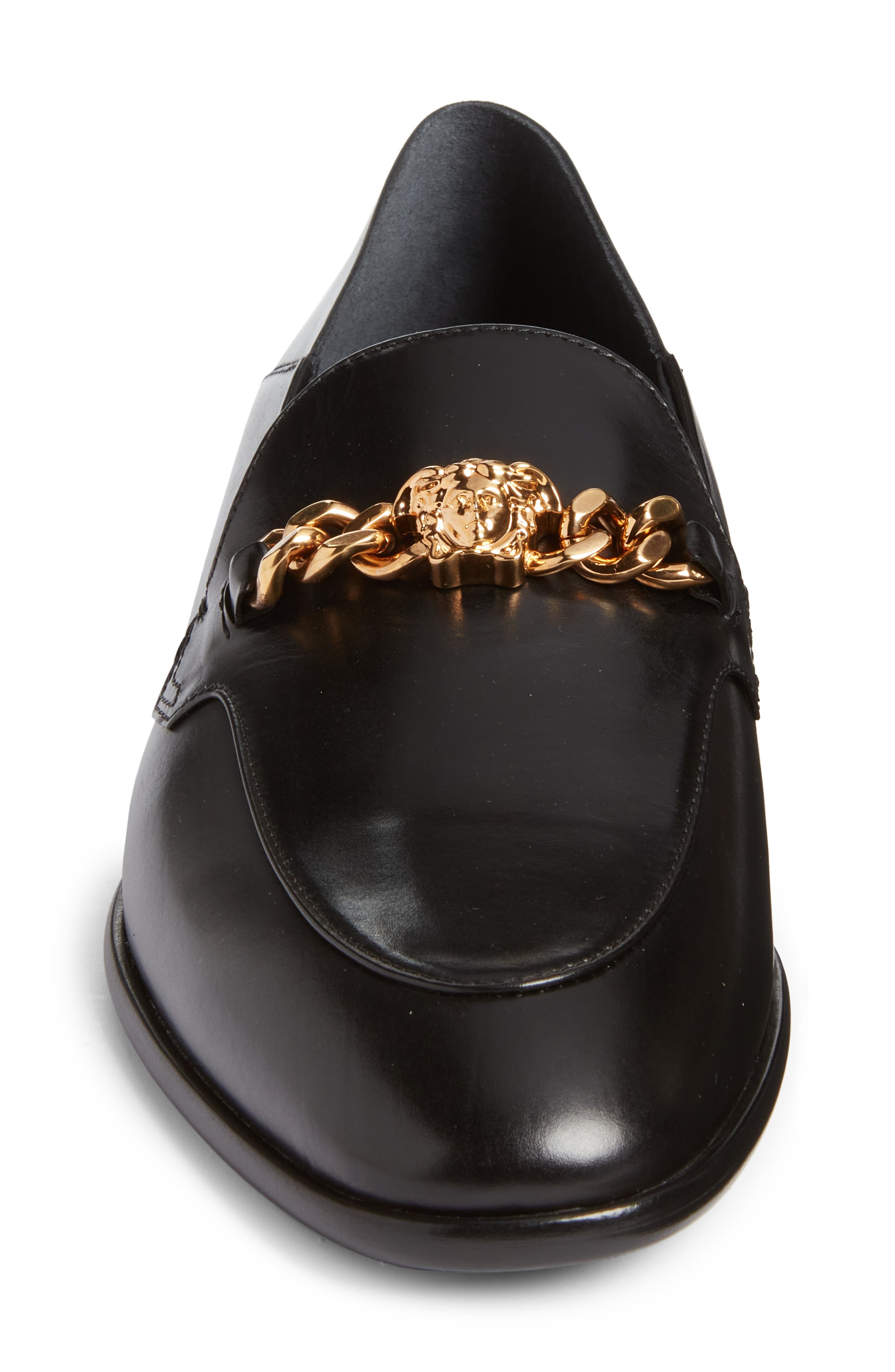 Versace Medusa Chain Loafer, Alternate, color, 