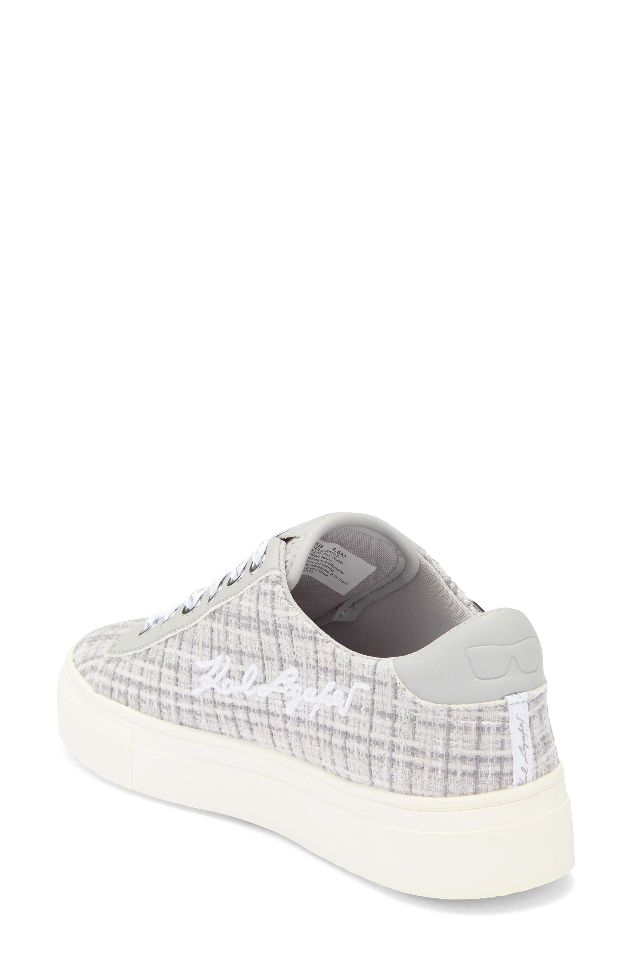 KARL LAGERFELD PARIS Cate Pins Sneaker, Alternate, color, Grey