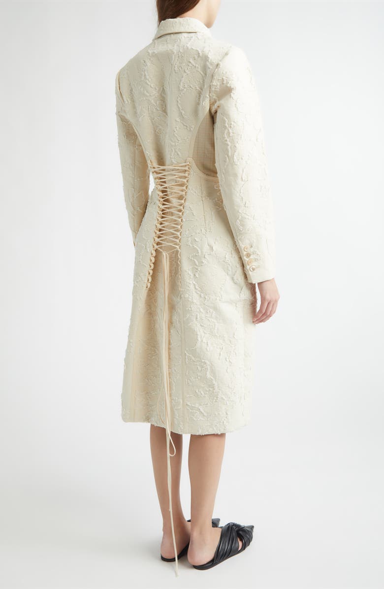 Meruert Tolegen Floral Jacquard Cocoon Coat, Alternate, color, Cotton Jacquard