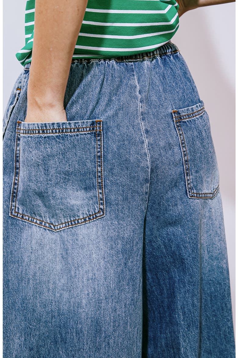 Washed Denim Pant, Alternate, color, INDIGO