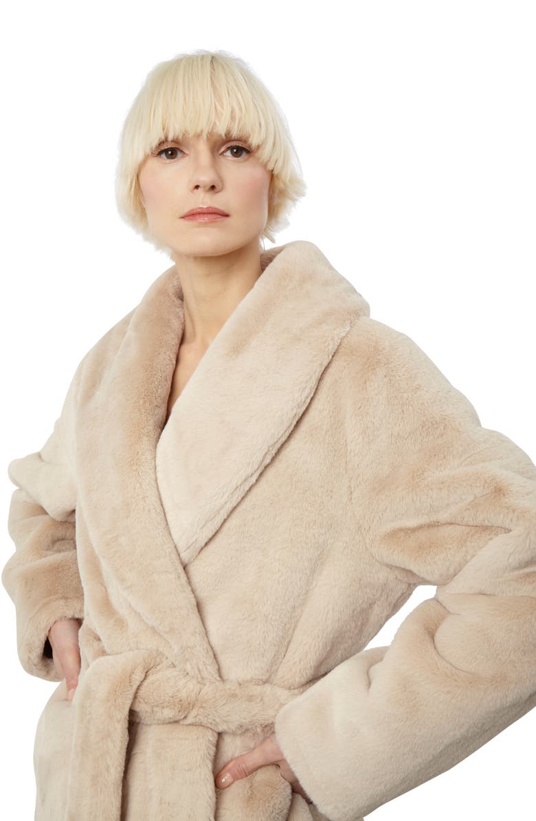 Apparis Women's Bree Faux Fur Coat, Alternate, color, 