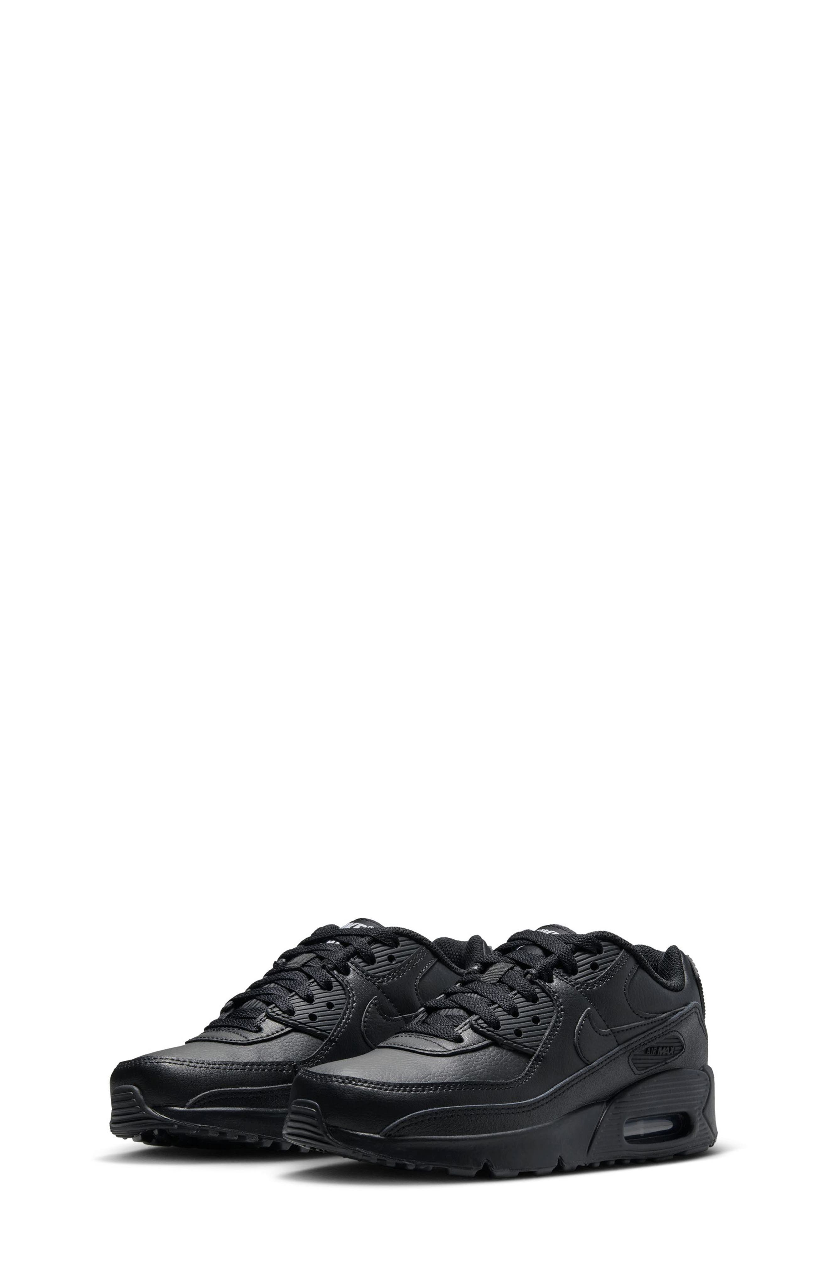 Kids' Air Max 90 Sneaker, Main, color, BLACK/ BLACK/ BLACK/ WHITE