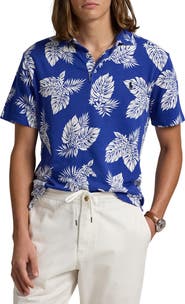 Polo Ralph Lauren Paradise Frond Print Cotton Knit Polo