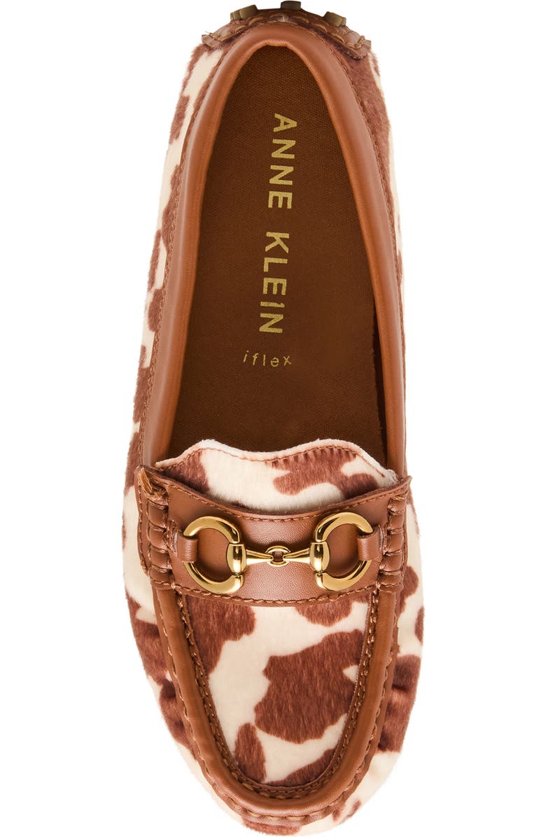 Anne Klein Chrystie Bit Loafer, Alternate, color, Cow Print