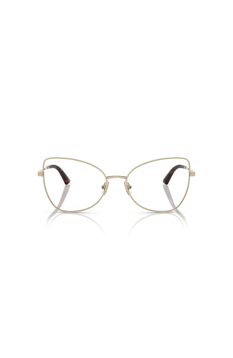 Jimmy Choo 55mm Butterfly optical glasses, Alternate, color, Gold