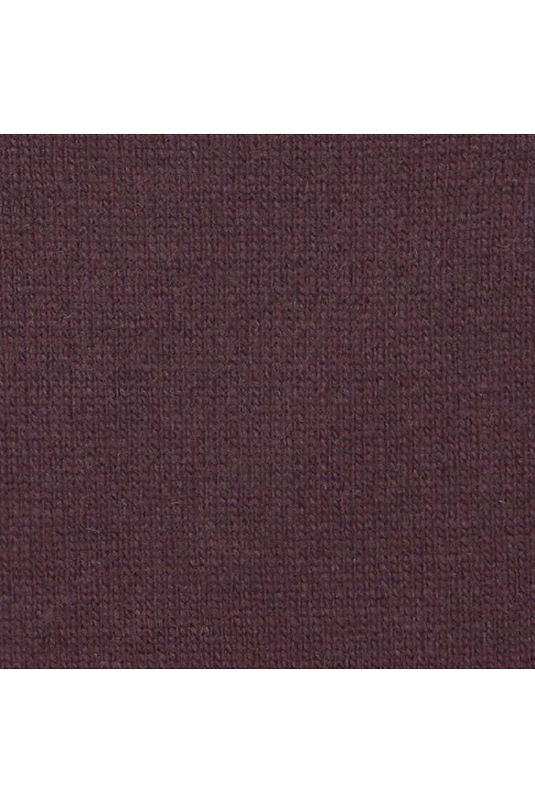 Scallop Crew Knit Top, Alternate, color, Burgundy