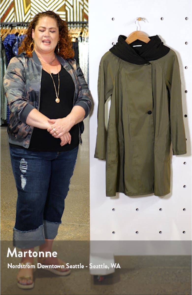 Reversible Pleat Hooded Raincoat, sales video thumbnail