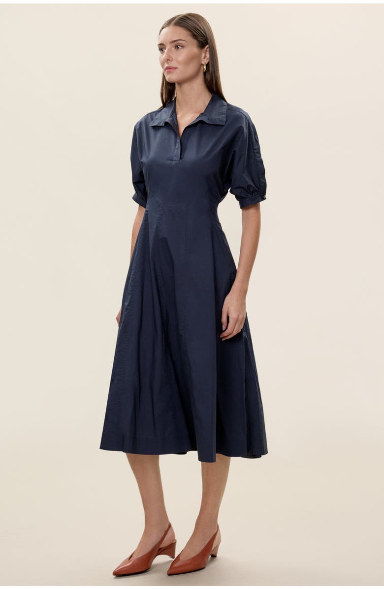Rebecca Taylor Aisley Poplin Dress, Alternate, color, Navy
