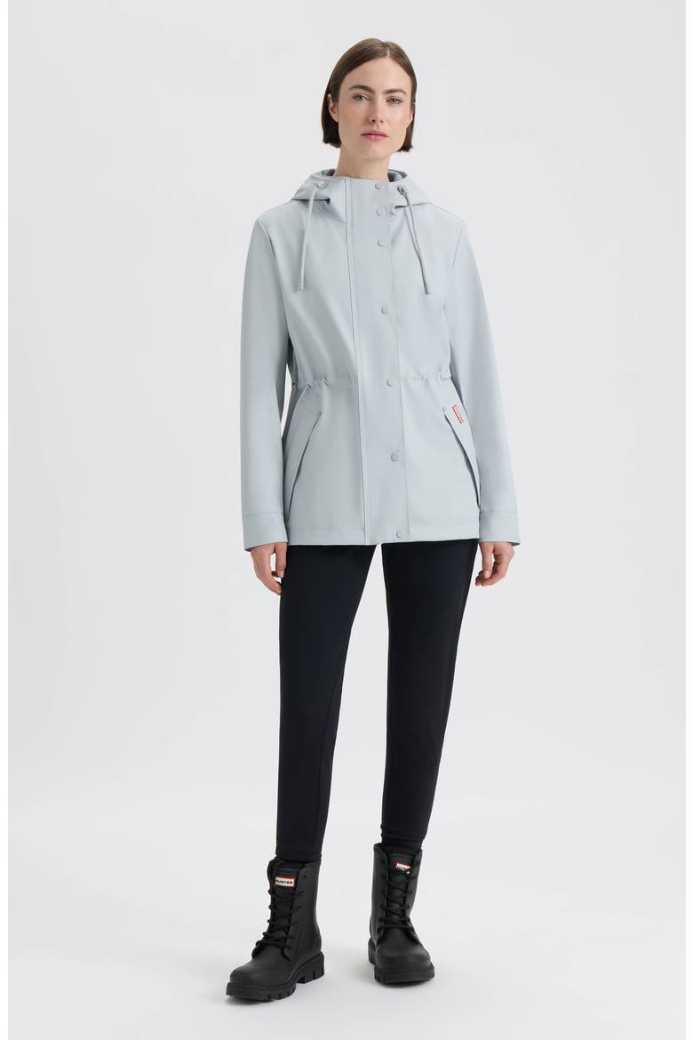 Abbey Short Rubberized Rain Jacket, Alternate, color, SILVER GREY