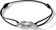 John Hardy Love Knot Sterling Silver Cord Bracelet