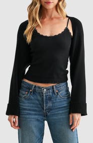 All in Favor Rib Knit Bolero
