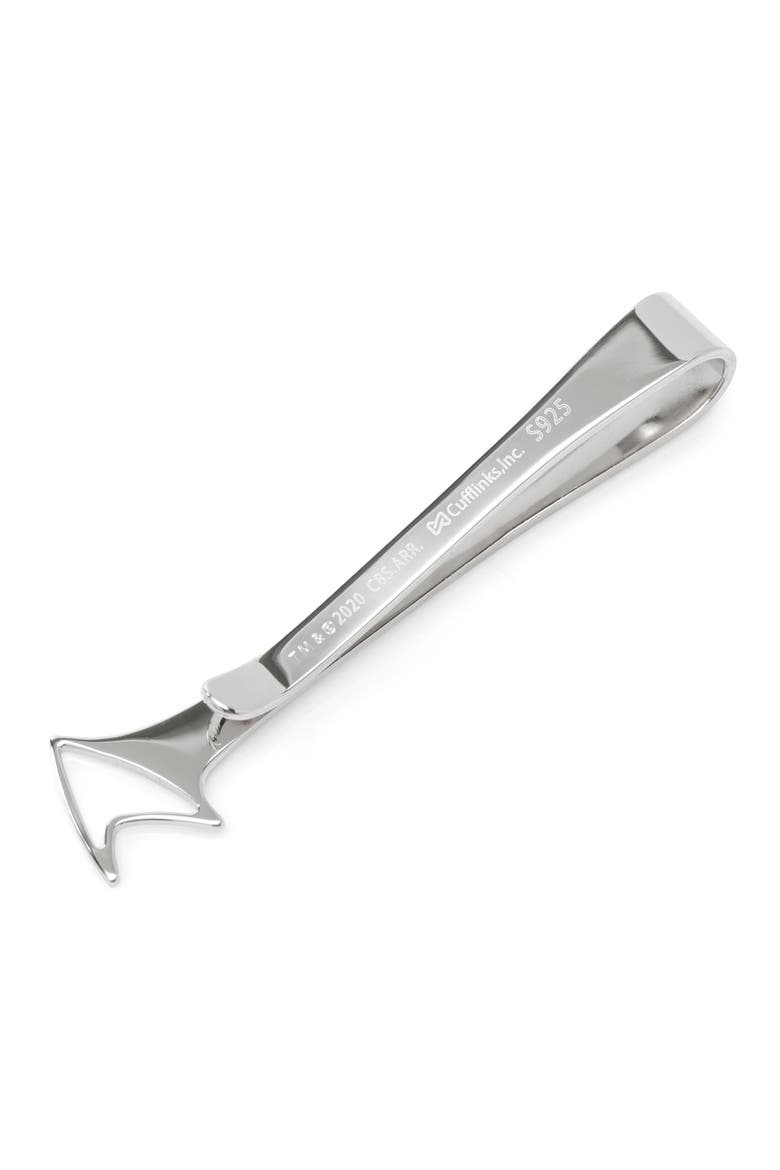 Delta Shield Cutout Tie Bar, Alternate, color, SILVER