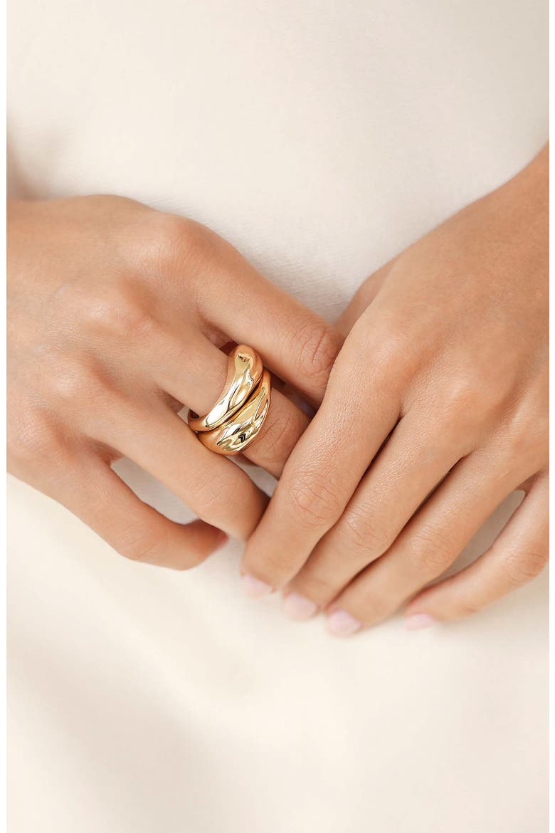 Modern Flow Ring, Alternate, color, GOLD