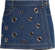 Cinq à Sept Marcia Rivet Detail Denim Skort