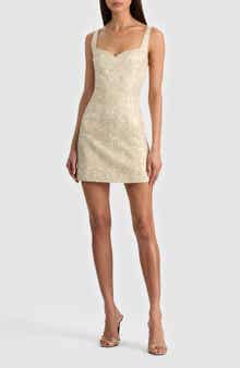 Eve Metallic Brocade Minidress
