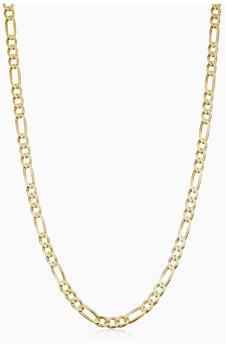 Oradina Men's Florentine Figaro Bold Chain in 14K Gold, Main, color, 14K Yellow Gold