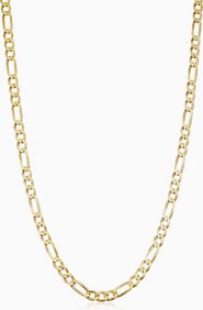 Oradina Men's Florentine Figaro Bold Chain in 14K Gold