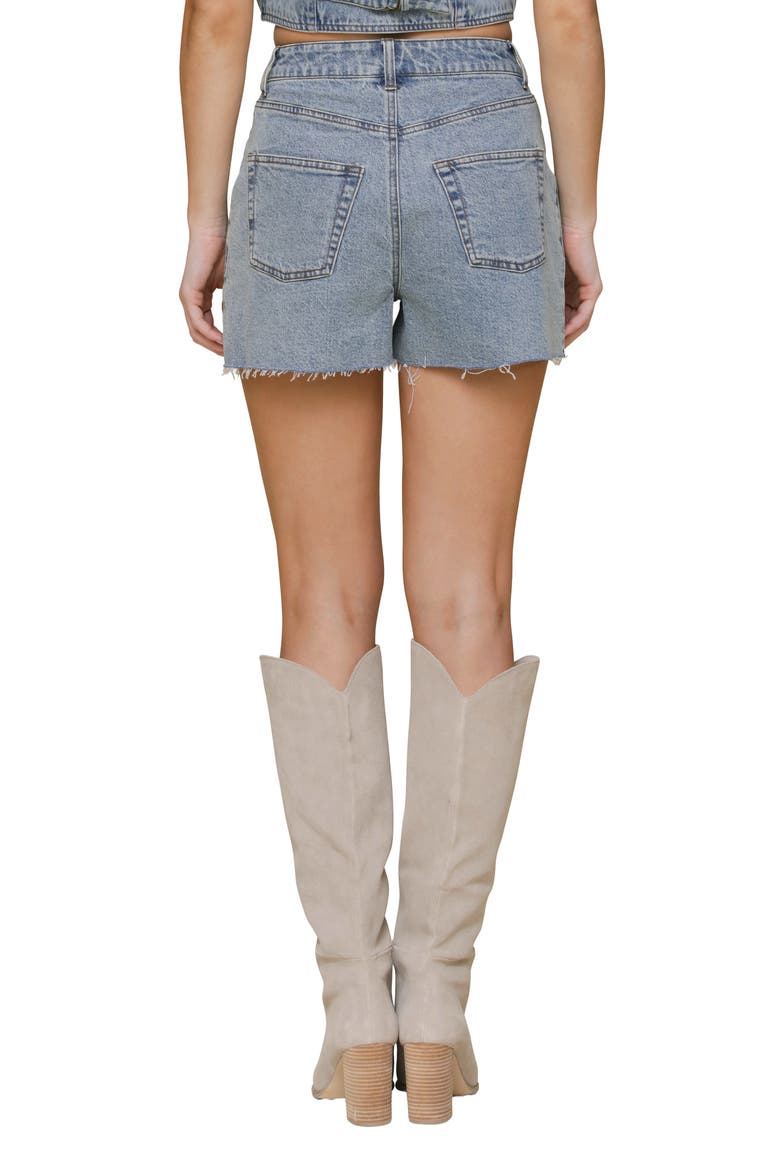 High Waist Cutoff Shorts, Alternate, color, CANYON LAND WASH