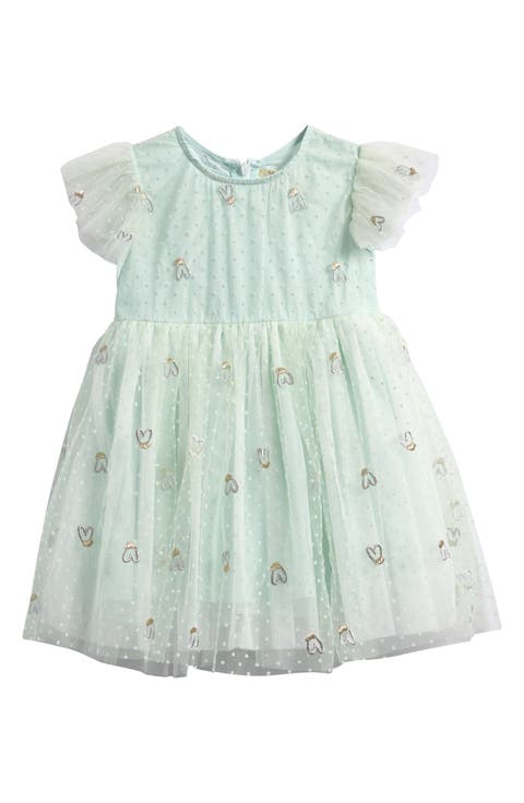 Kids' Hearts Embroidered Dress (Toddler & Little Kid)