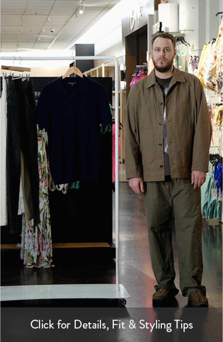 Rylan Johnny Collar Cotton Blend Polo Sweater, sales video thumbnail