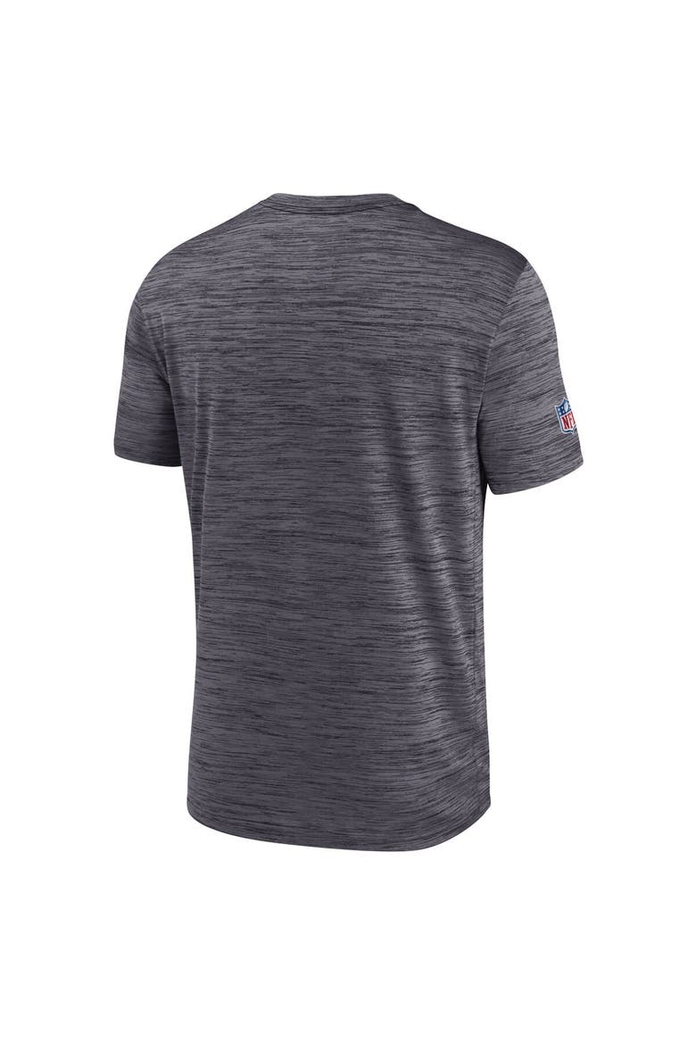 Men's Nike Black Las Vegas Raiders Sideline Velocity Athletic Stack Performance T-Shirt, Alternate, color, Black