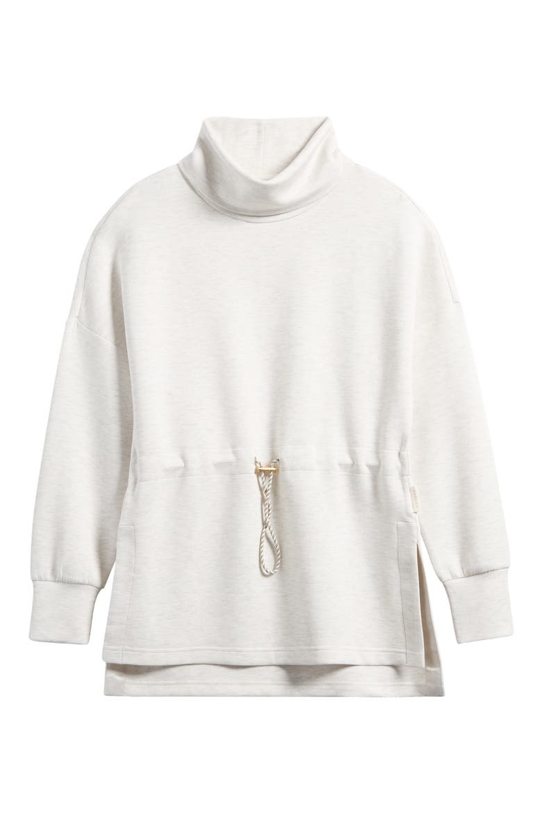 Freya Funnel Neck Sweatshirt, Alternate, color, IVORY MARL