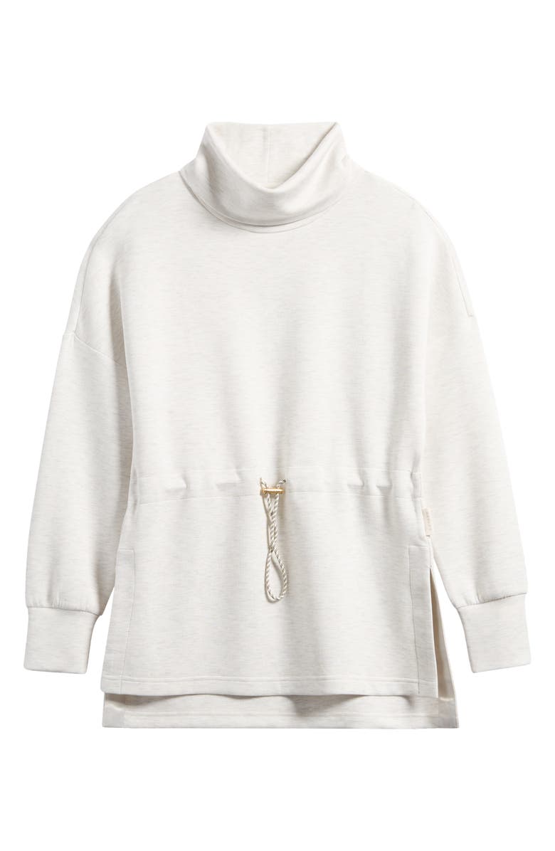 Varley Freya Funnel Neck Sweatshirt, Alternate, color, Ivory Marl