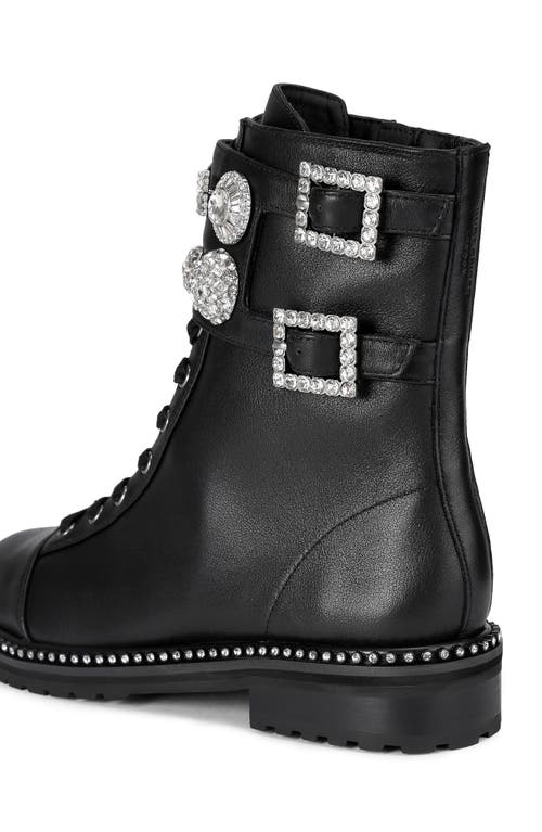 Kurt Geiger London Stoop Combat Boot In Black