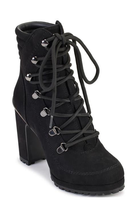 Linni Lace-Up Platform Bootie (Women)