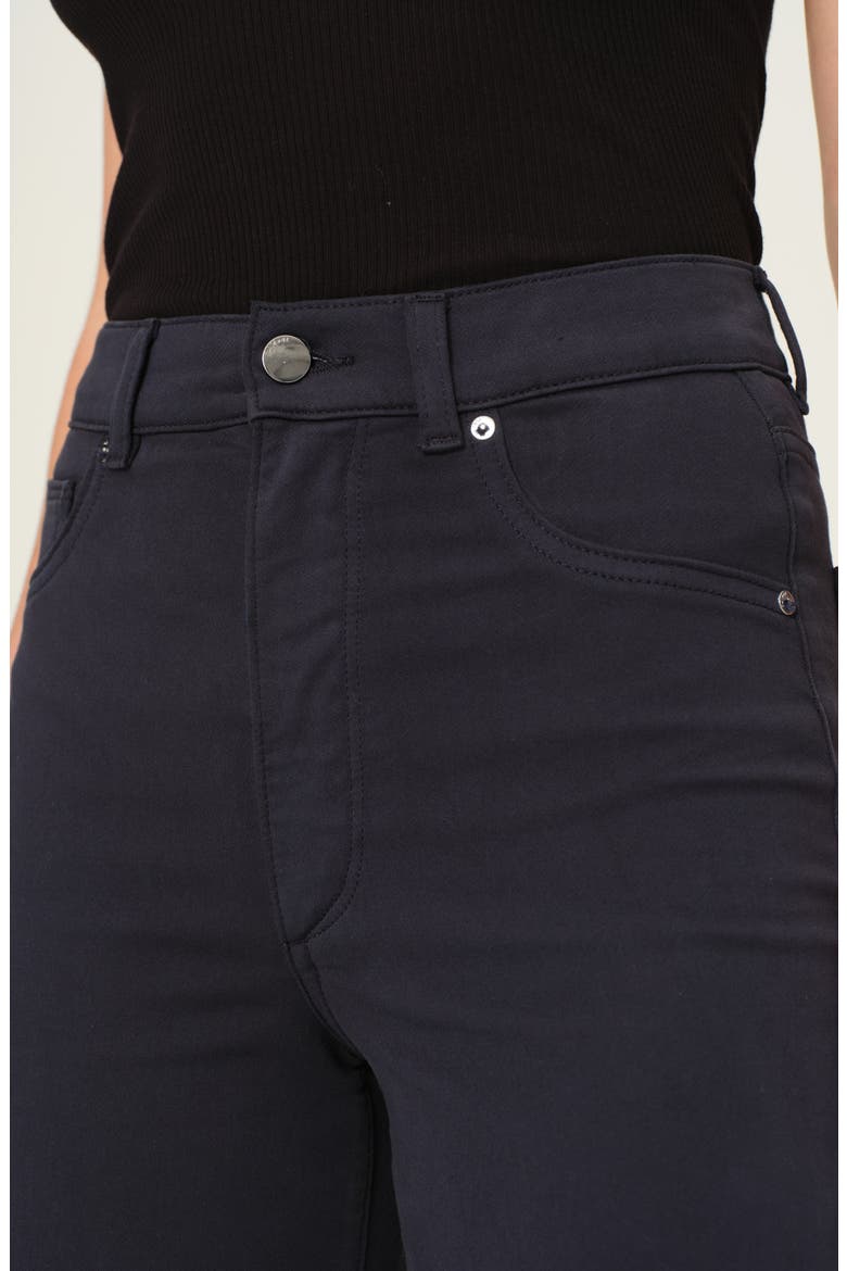 Hepburn High Waist Ankle Wide Leg Knit Jeans, Alternate, color, CLASSIC NAVY