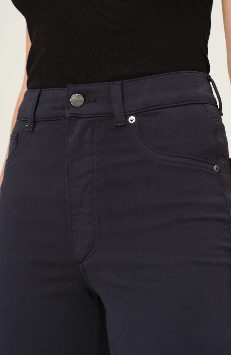 DL1961 Hepburn High Waist Ankle Wide Leg Knit Jeans, Alternate, color, Classic Navy